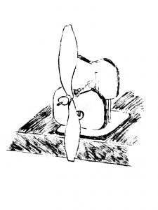 Desk edge ( Balancing Propellers )