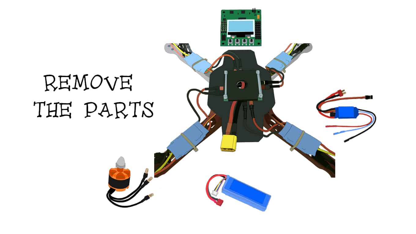 Waterproof quadcopter