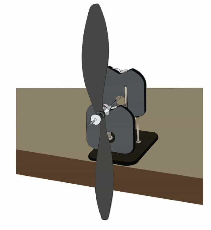 Desk edge ( Balancing Propellers )