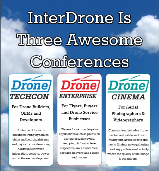 InterDrone : 3 conferences